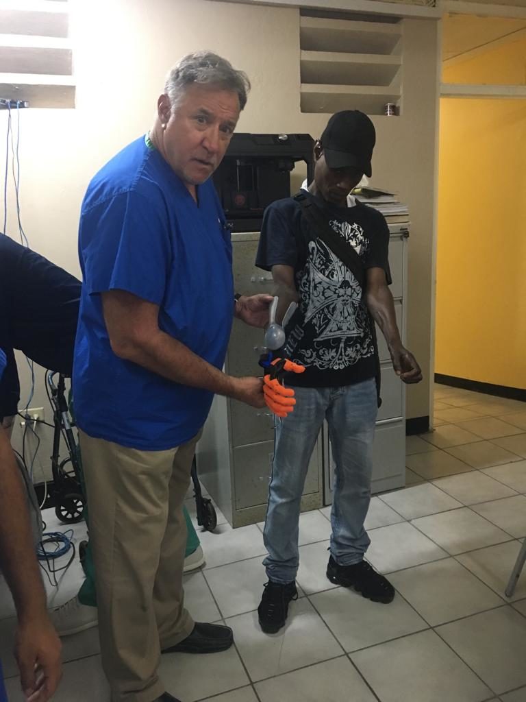 ZCI in collaboration with Montefiore rehabilitation provide Mr. Morris, with a new and upgraded MYOELECTRIC ARM at the Sir John Golden Rehabilitation Centre